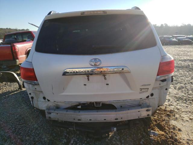 5TDDK3EH7DS210268 - 2013 TOYOTA HIGHLANDER LIMITED WHITE photo 6