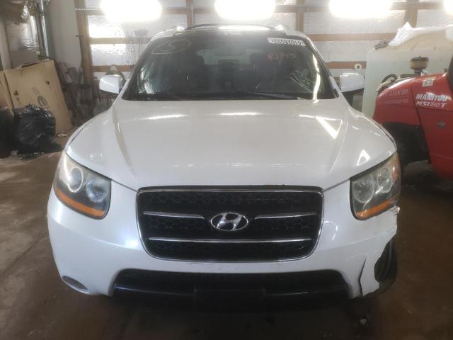 5NMSH13E18H173424 - 2008 HYUNDAI SANTA FE SE WHITE photo 5