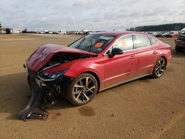 5NPEJ4J28MH117960 - 2021 HYUNDAI SONATA SEL PLUS RED photo 1