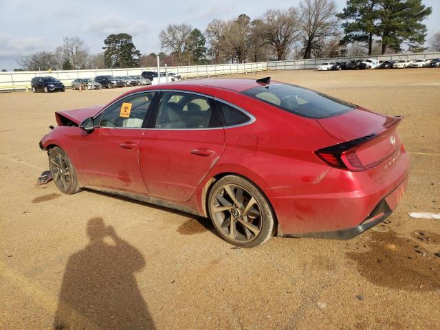 5NPEJ4J28MH117960 - 2021 HYUNDAI SONATA SEL PLUS RED photo 2