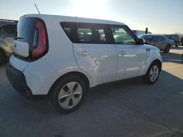 KNDJN2A24F7774463 - 2015 KIA SOUL WHITE photo 3