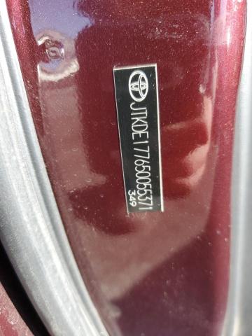 JTKDE177650055371 - 2005 TOYOTA SCION TC BURGUNDY photo 12