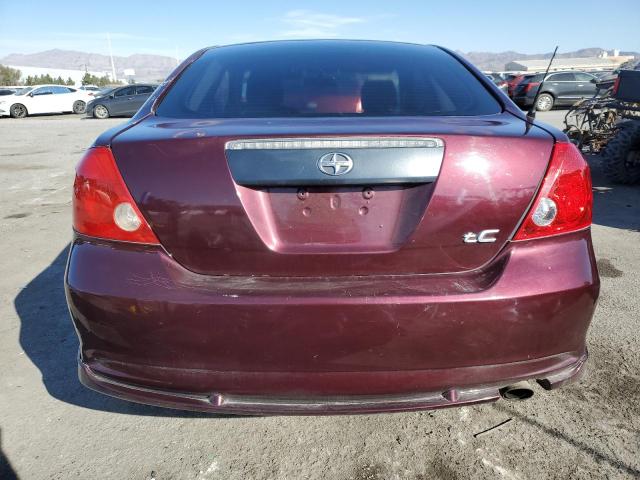 JTKDE177650055371 - 2005 TOYOTA SCION TC BURGUNDY photo 6