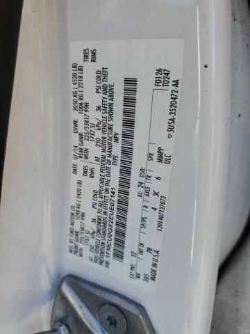 1FMCU0GX2EUE07141 - 2014 FORD ESCAPE SE WHITE photo 13