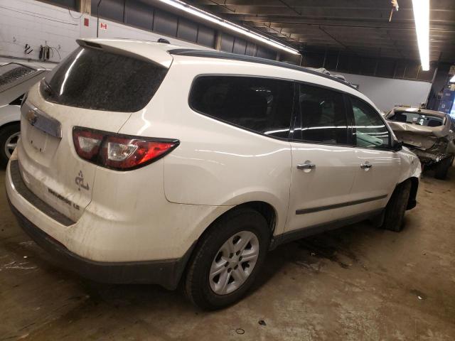 1GNKRFED0EJ315029 - 2014 CHEVROLET TRAVERSE LS WHITE photo 3