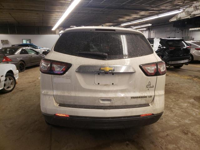 1GNKRFED0EJ315029 - 2014 CHEVROLET TRAVERSE LS WHITE photo 6