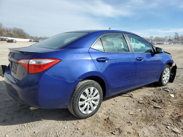 5YFBURHE2EP116167 - 2014 TOYOTA COROLLA L BLUE photo 3