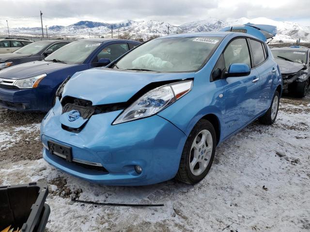 JN1AZ0CP4CT019255 - 2012 NISSAN LEAF SV BLUE photo 1