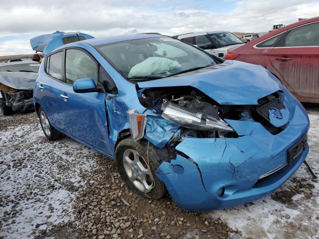 JN1AZ0CP4CT019255 - 2012 NISSAN LEAF SV BLUE photo 4