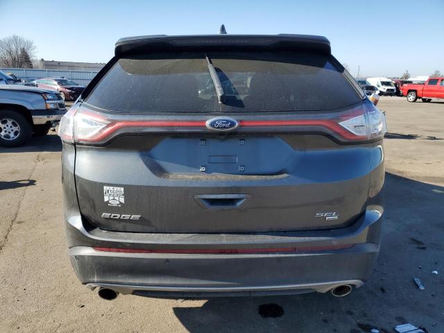 2FMPK4J86JBC16208 - 2018 FORD EDGE SEL GRAY photo 6