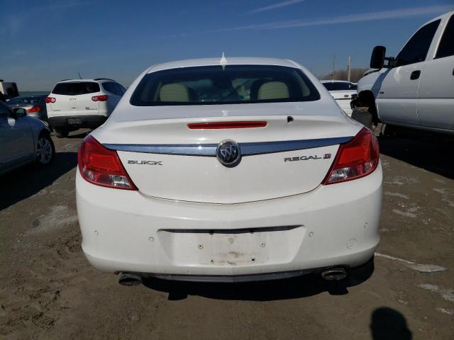 W04GY5GV0B1058512 - 2011 BUICK REGAL CXL WHITE photo 6