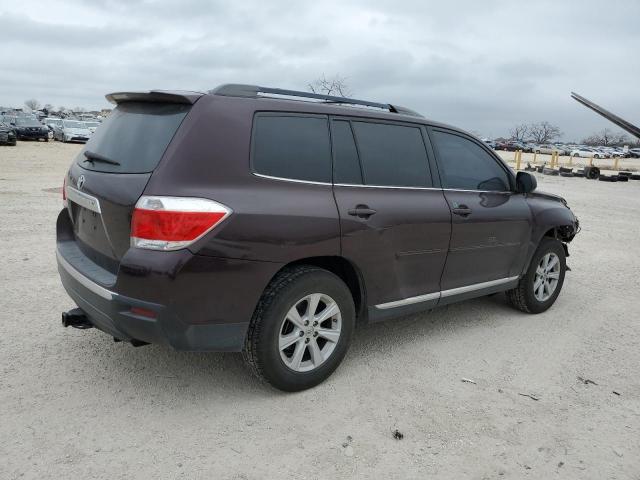 5TDZK3EH9DS139726 - 2013 TOYOTA HIGHLANDER BASE Marron photo 3