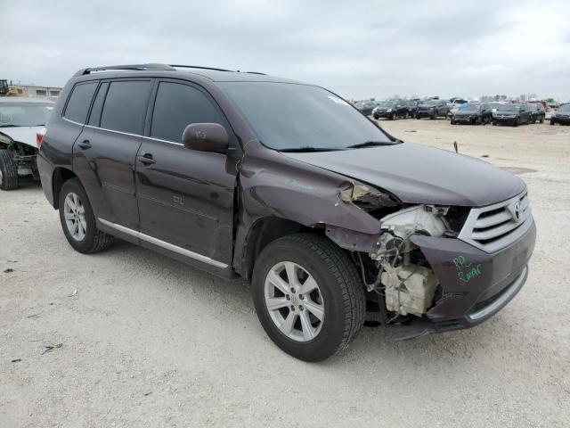5TDZK3EH9DS139726 - 2013 TOYOTA HIGHLANDER BASE Marron photo 4