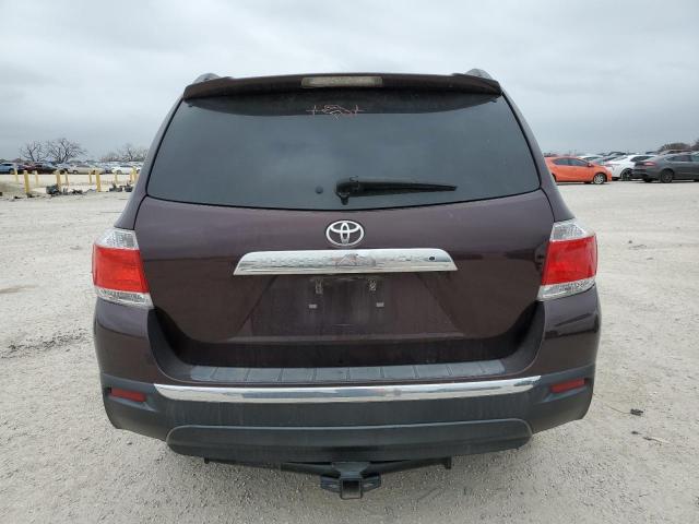 5TDZK3EH9DS139726 - 2013 TOYOTA HIGHLANDER BASE Marron photo 6