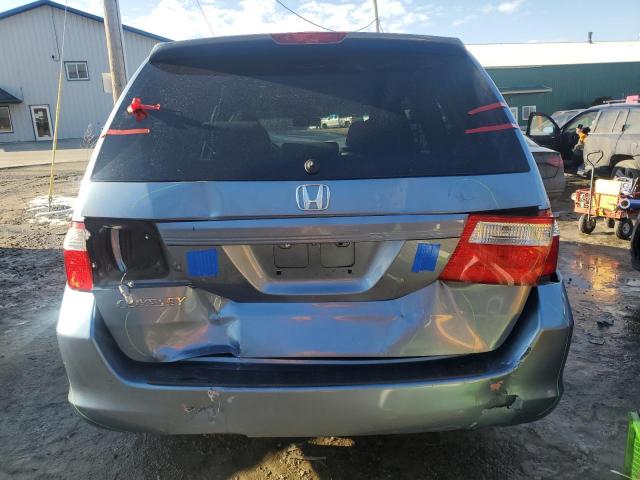 5FNRL38477B109350 - 2007 HONDA ODYSSEY EX TURQUOISE photo 6