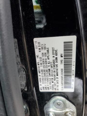 5J6TF2H56FL002456 - 2015 HONDA CROSSTOUR EXL შავი ფოტო 12