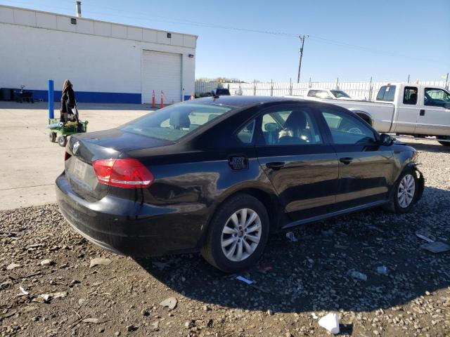 1VWAP7A36DC034625 - 2013 VOLKSWAGEN PASSAT S BLACK photo 3