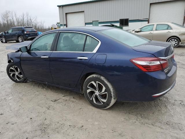 1HGCR2F38HA284551 - 2017 HONDA ACCORD LX BLUE photo 2