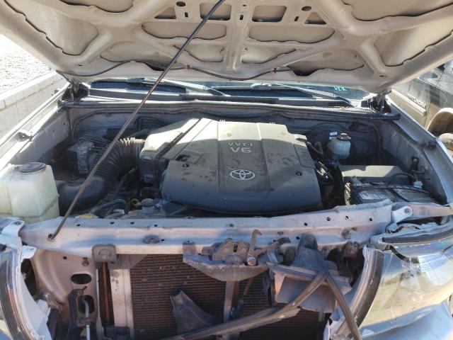 5TEJU4GN3AZ708536 - 2010 TOYOTA TACOMA DOUBLE CAB PRERUNNER SILVER photo 11