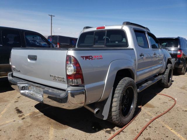 5TEJU4GN3AZ708536 - 2010 TOYOTA TACOMA DOUBLE CAB PRERUNNER SILVER photo 3