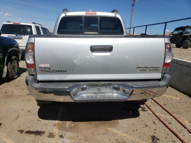 5TEJU4GN3AZ708536 - 2010 TOYOTA TACOMA DOUBLE CAB PRERUNNER SILVER photo 6