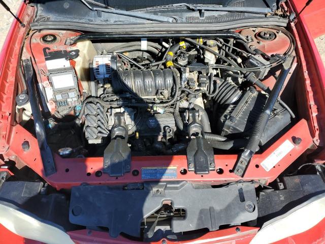 2G1WX12K739321773 - 2003 CHEVROLET MONTE CARL SS RED photo 11