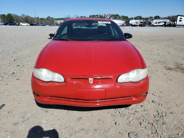 2G1WX12K739321773 - 2003 CHEVROLET MONTE CARL SS RED photo 5