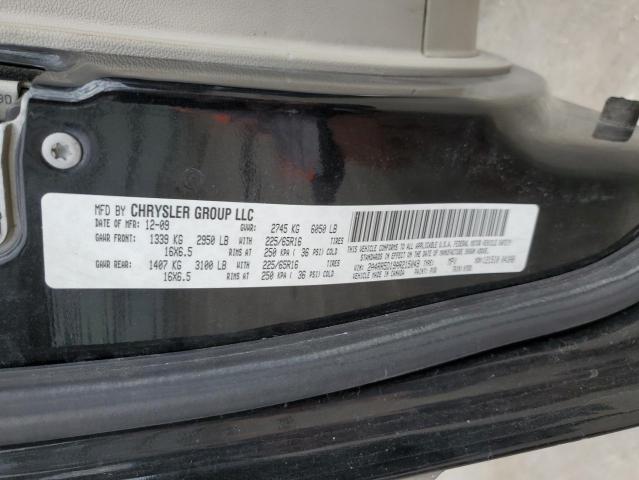 2A4RR5D19AR215049 - 2010 CHRYSLER TOWN & COU TOURING შავი ფოტო 13