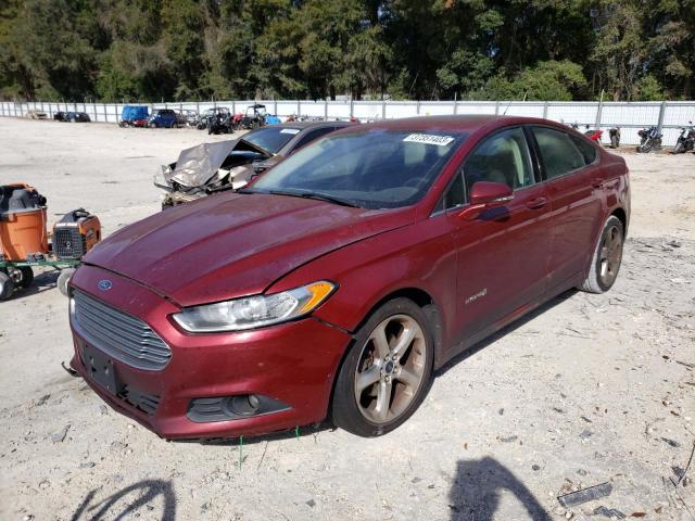 3FA6P0LU2DR378806 - 2013 FORD FUSION SE HYBRID RED photo 1