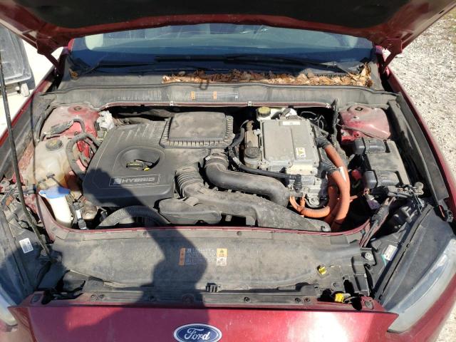 3FA6P0LU2DR378806 - 2013 FORD FUSION SE HYBRID RED photo 11