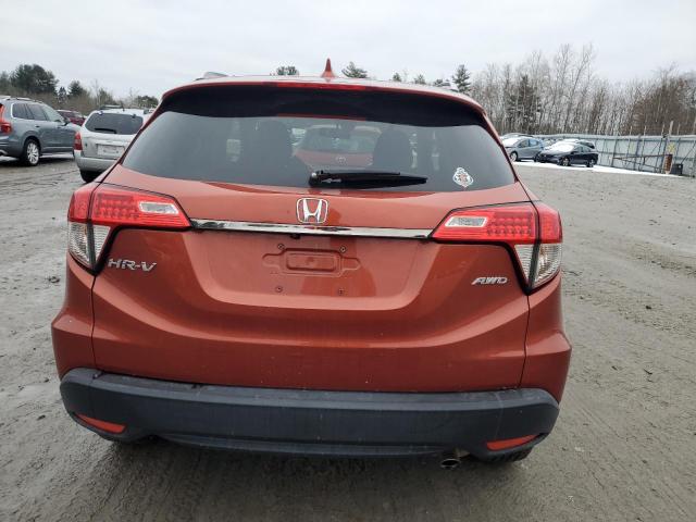 3CZRU6H55KM707572 - 2019 HONDA HR-V EX ORANGE photo 6