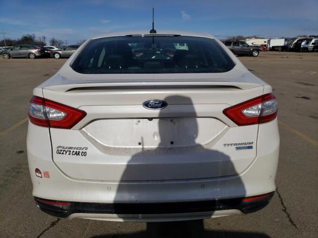 3FA6P0D96DR315069 - 2013 FORD FUSION TITANIUM WHITE photo 6