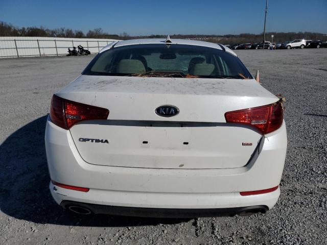 KNAGM4A74B5093548 - 2011 KIA OPTIMA LX WHITE photo 6