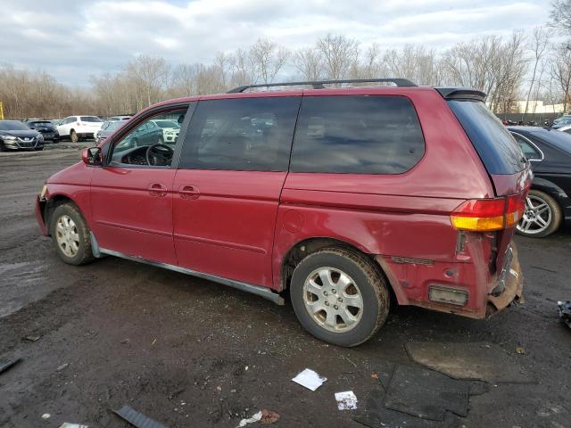 5FNRL18662B045834 - 2002 HONDA ODYSSEY EX RED photo 2