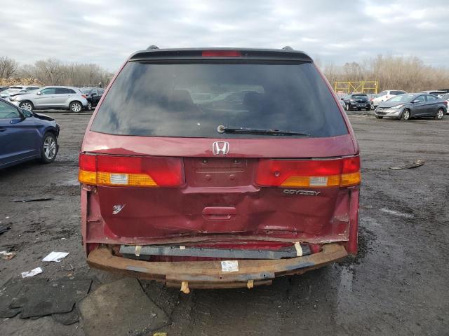 5FNRL18662B045834 - 2002 HONDA ODYSSEY EX RED photo 6