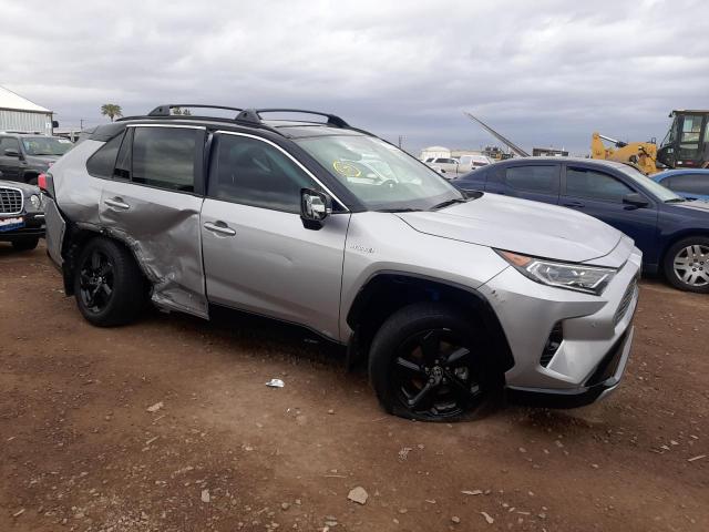 4T3E6RFV0MU028765 - 2021 TOYOTA RAV4 XSE SILVER photo 4