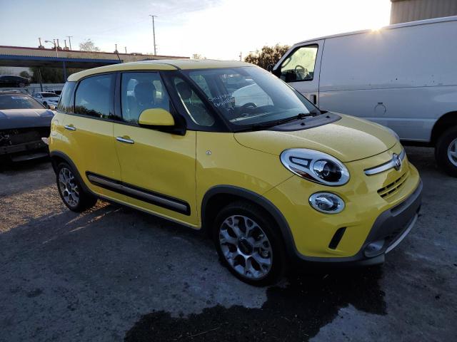 ZFBCFADH3EZ015387 - 2014 FIAT 500L TREKKING YELLOW photo 4