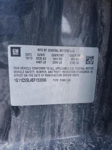1G11C5SL4EF153896 - 2014 CHEVROLET MALIBU 1LT 灰色 照片 12