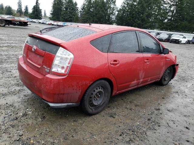 JTDKB20U377667826 - 2007 TOYOTA PRIUS RED photo 3