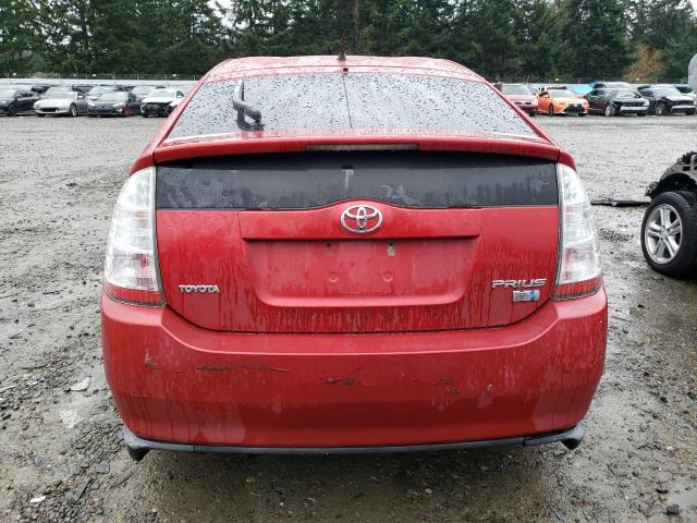 JTDKB20U377667826 - 2007 TOYOTA PRIUS RED photo 6