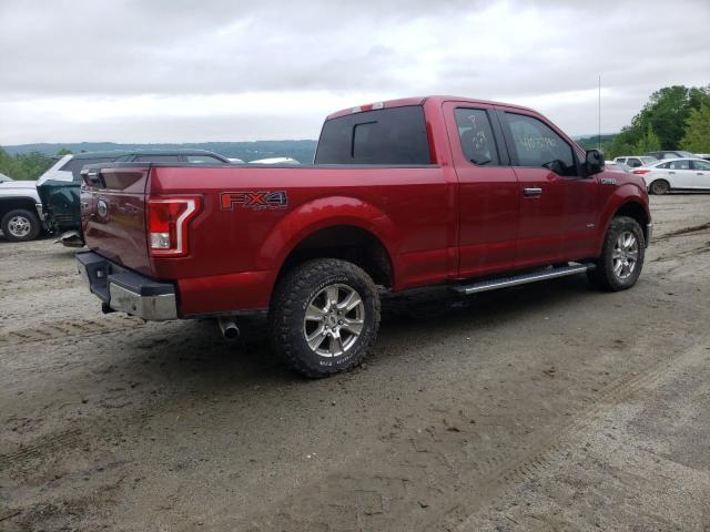 1FTEX1EP9GFC13887 - 2016 FORD F150 SUPER CAB RED photo 3