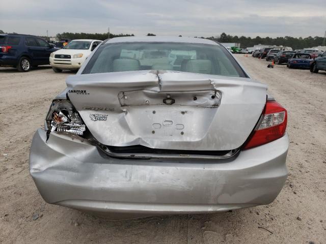 19XFB2F50CE317565 - 2012 HONDA CIVIC LX SILVER photo 6