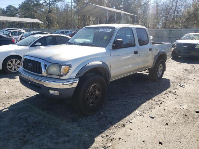 5TEGM92N72Z021219 - 2002 TOYOTA TACOMA DOUBLE CAB PRERUNNER SILVER photo 1
