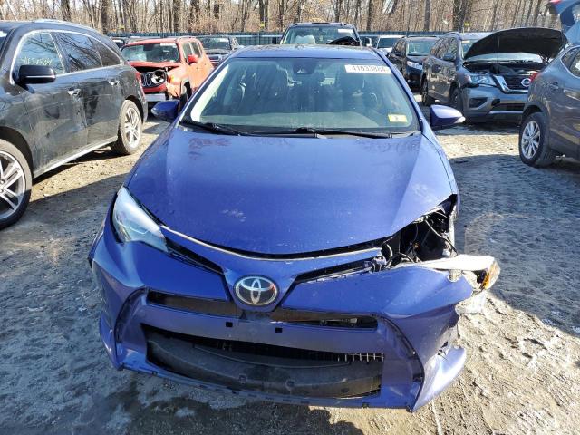 2T1BURHE4KC189228 - 2019 TOYOTA COROLLA L BLUE photo 5