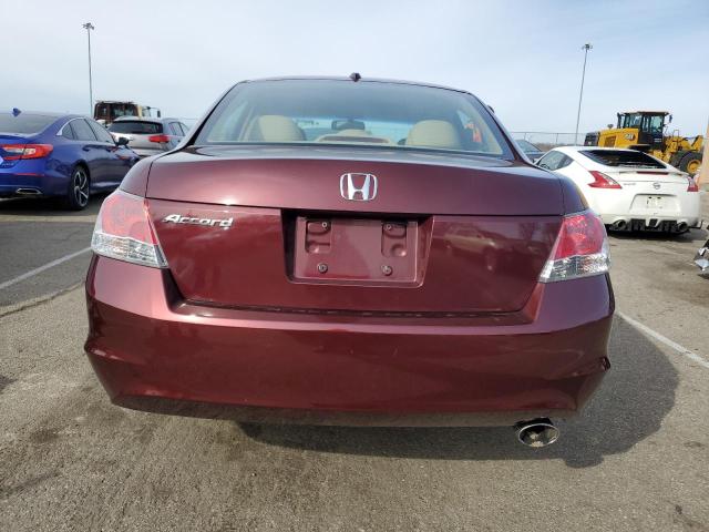 1HGCP26868A010542 - 2008 HONDA ACCORD EXL BURGUNDY photo 6