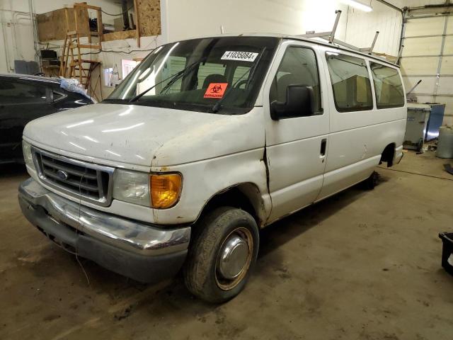 1FBNE31L06DA46936 - 2006 FORD ECONOLINE E350 SUPER DUTY WAGON WHITE photo 1