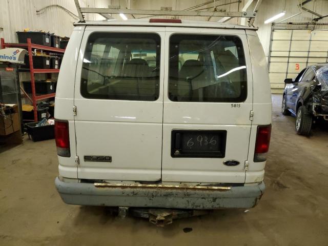 1FBNE31L06DA46936 - 2006 FORD ECONOLINE E350 SUPER DUTY WAGON WHITE photo 6