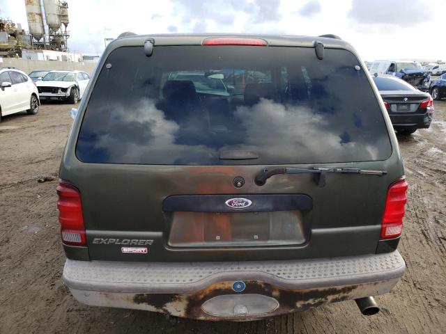 1FMYU60E81UA68204 - 2001 FORD EXPLORER SPORT GREEN photo 6