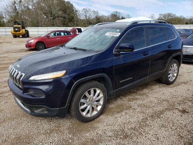 1C4PJLDB9FW782636 - 2015 JEEP CHEROKEE LIMITED BLUE photo 1