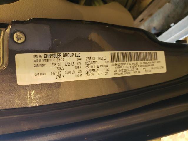2C4RC1CGXFR553637 - 2015 CHRYSLER TOWN & COU TOURING L GRAY photo 13